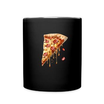 Leckere Pizza Salami Für Dich - Tasse einfarbig - Schwarz - Vorne