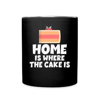 Cake Lover Cake Gift - Full Colour Mug - black - Front