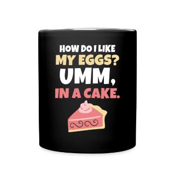 Cadeau de gâteau d’amant de gâteau - Mug uni - noir - Devant