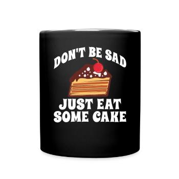 Cake Lover Cake Gift - Full Colour Mug - black - Front