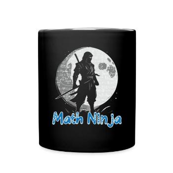 Drôle Math Ninja Mathématiques Geek Nombres - Mug uni - noir - Devant