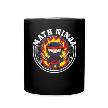 Drôle Math Ninja Mathématiques Geek Nombres - Mug uni - noir - Devant