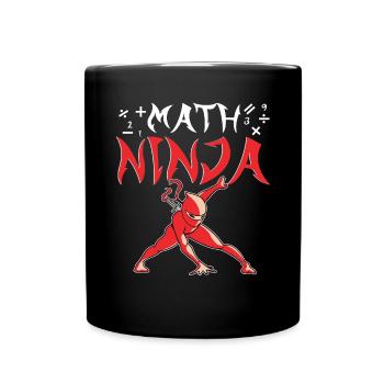 Drôle Math Ninja Mathématiques Geek Nombres - Mug uni - noir - Devant