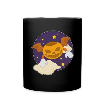 Bat Halloween Night - Full Colour Mug - black - Front