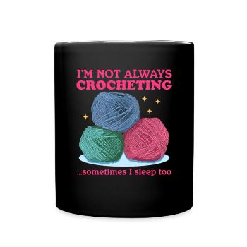 Crochet Crochet fil cadeau - Mug uni - noir - Devant