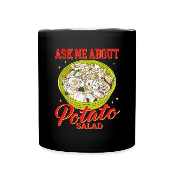 Salade de pommes de terre Salade de pommes de terre cadeau - Mug uni - noir - Devant