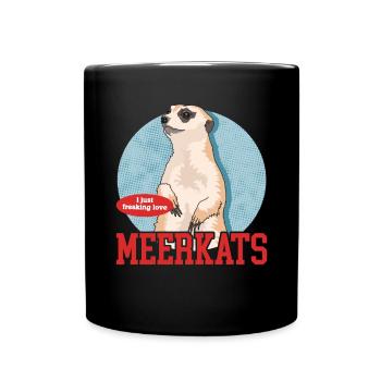 Suricate Drôle Cadeau de Suricate - Mug uni - noir - Devant