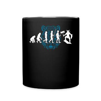 Wikinger Tshirt Viking Valhalla Walhalla Gott Odin - Tasse einfarbig - Schwarz - Vorne