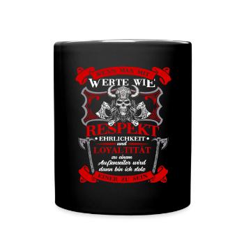 T-shirt Viking Valhalla Valhalla Dieu Odin - Mug uni - noir - Devant