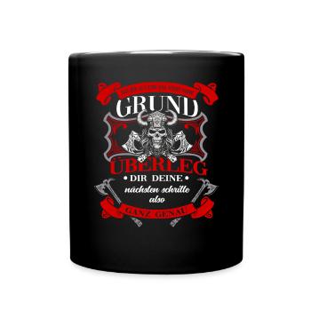 T-shirt Viking Valhalla Valhalla Dieu Odin - Mug uni - noir - Devant