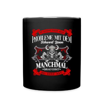 T-shirt Viking Valhalla Valhalla Dieu Odin - Mug uni - noir - Devant