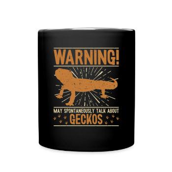 peut parler spontanément de Geckos Lézard - Mug uni - noir - Devant