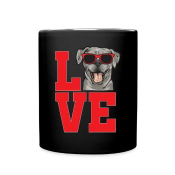 Silver Labrador Retriever Silver Lab - Mug uni - noir - Devant