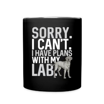 Silver Labrador Retriever Silver Lab - Mug uni - noir - Devant