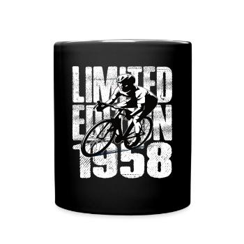 Limited Edition 1958 Limited Edition Geburtstag - Tasse einfarbig - Schwarz - Vorne