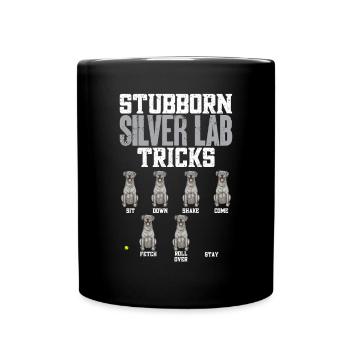 Silver Labrador Retriever Silver Lab - Mug uni - noir - Devant