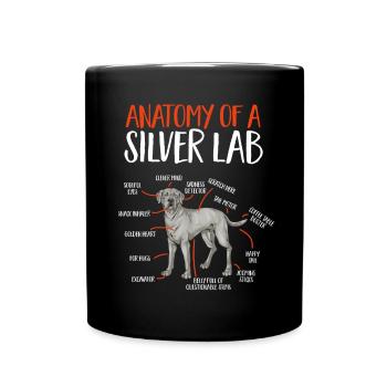 Silver Labrador Retriever Silver Lab - Mug uni - noir - Devant