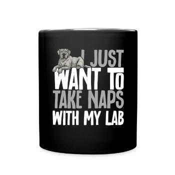 Silver Labrador Retriever Silver Lab - Mug uni - noir - Devant