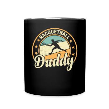 Papa joueur de racquetball - Papa racquetball - Mug uni - noir - Devant