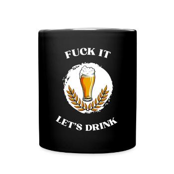 KreuzKegel Beer Saying T-Shirt - Full Colour Mug - black - Front