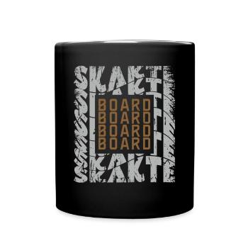 Skateboard Skaten Skateboarder Skater Skaten - Tasse einfarbig - Schwarz - Vorne