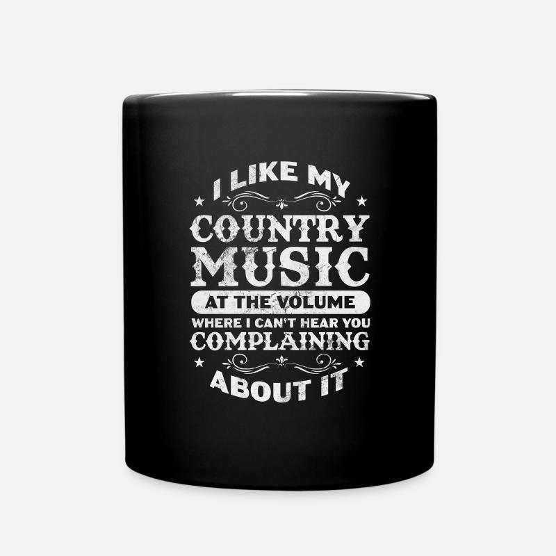Country - Tasse einfarbig - Schwarz