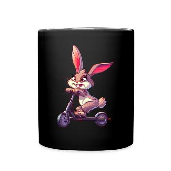 Rouleau de lapin - Mug uni - noir - Devant
