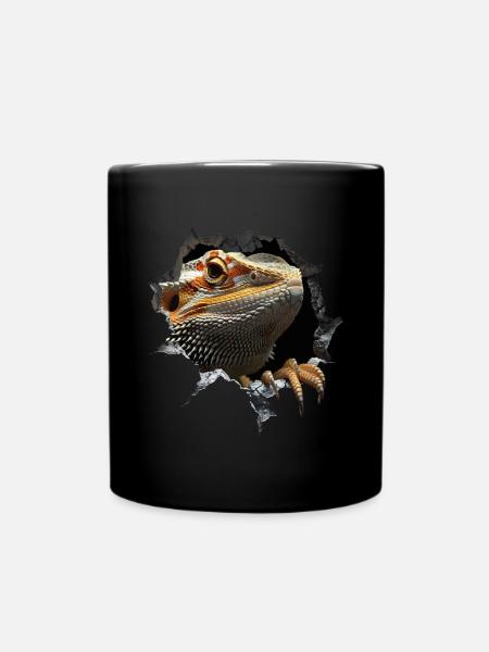 Bearded Dragon - Tasse einfarbig - Schwarz