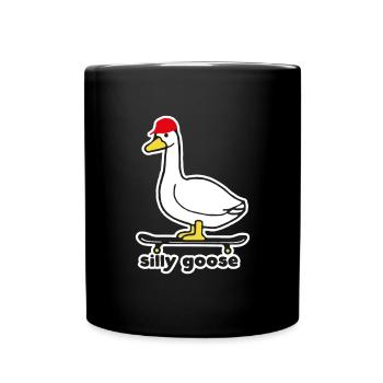 Oie idiote - Mug uni - noir - Devant