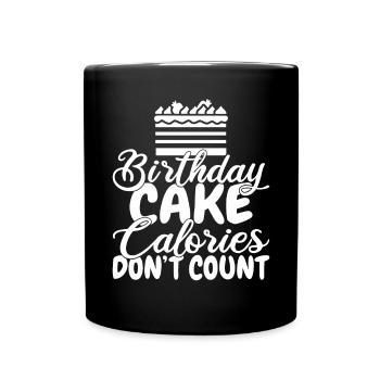 Cake Lover Cake Gift - Full Colour Mug - black - Front