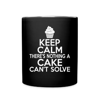 Cake Lover Cake Gift - Full Colour Mug - black - Front