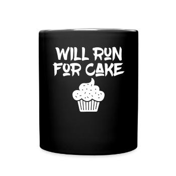 Cake Lover Cake Gift - Full Colour Mug - black - Front