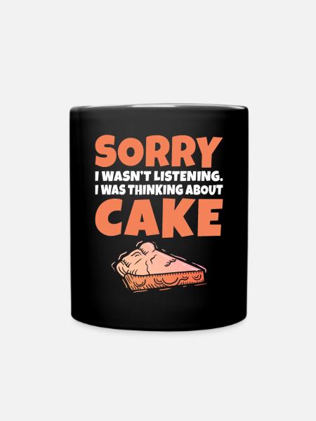 Cake Lover Cake Gift - Tasse einfarbig - Schwarz