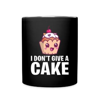 Cake Lover Cake Gift - Full Colour Mug - black - Front