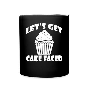 Cake Lover Cake Gift - Full Colour Mug - black - Front