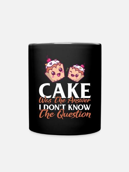Cake Lover Cake Gift - Tasse einfarbig - Schwarz