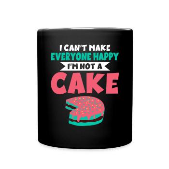 Cake Lover Cake Gift - Full Colour Mug - black - Front