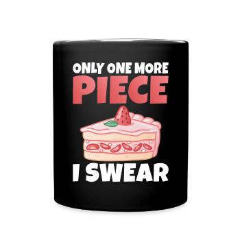 Cake Lover Cake Gift - Full Colour Mug - black - Front