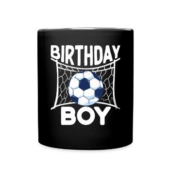 Geburtstagsbuldenfußballspieler Bday Team Party - Tasse einfarbig - Schwarz - Vorne