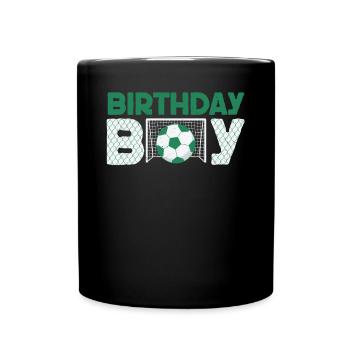Geburtstagsbuldenfußballspieler Bday Team Party - Tasse einfarbig - Schwarz - Vorne