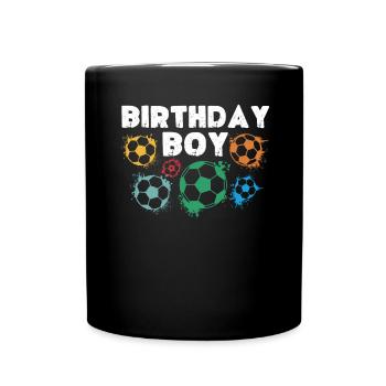 Geburtstagsbuldenfußballspieler Bday Team Party - Tasse einfarbig - Schwarz - Vorne