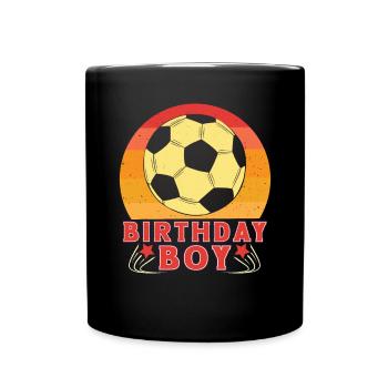 Geburtstagsbuldenfußballspieler Bday Team Party - Tasse einfarbig - Schwarz - Vorne