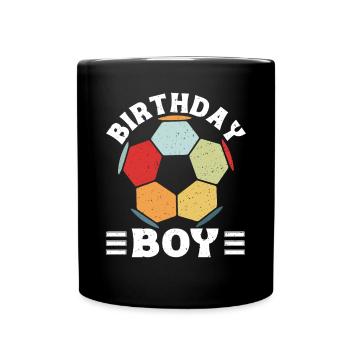 Geburtstagsbuldenfußballspieler Bday Team Party - Tasse einfarbig - Schwarz - Vorne