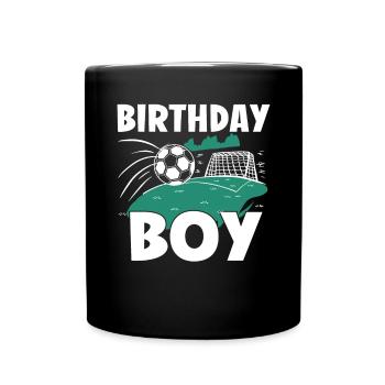 Geburtstagsbuldenfußballspieler Bday Team Party - Tasse einfarbig - Schwarz - Vorne
