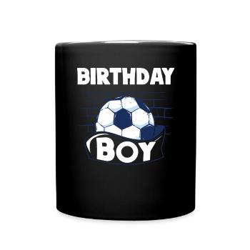 Geburtstagsbuldenfußballspieler Bday Team Party - Tasse einfarbig - Schwarz - Vorne