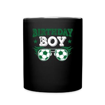Geburtstagsbuldenfußballspieler Bday Team Party - Tasse einfarbig - Schwarz - Vorne