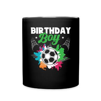 Geburtstagsbuldenfußballspieler Bday Team Party - Tasse einfarbig - Schwarz - Vorne