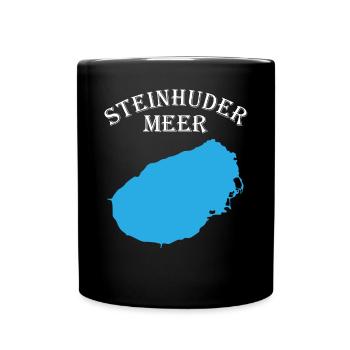 Steinhuder Meer Outline Eaux calmes - Mug uni - noir - Devant