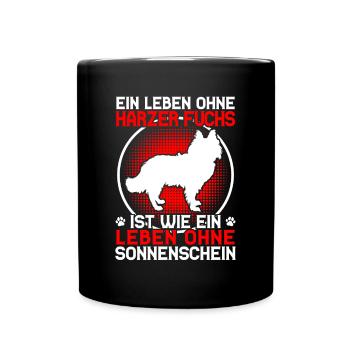 Life without Harzer Fuchs Herding Dog Herding Fox - Full Colour Mug - black - Front