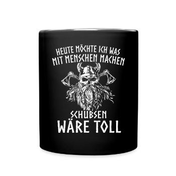 T-shirt Viking Valhalla Valhalla Dieu Odin - Mug uni - noir - Devant